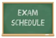  Exam Schedule